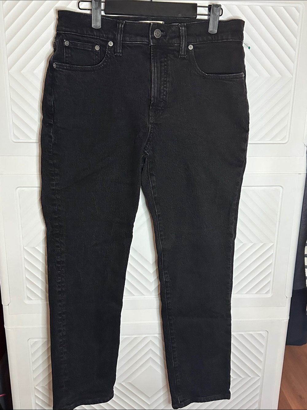 Madewell Black Denim mid-rise perfect vintage jeans